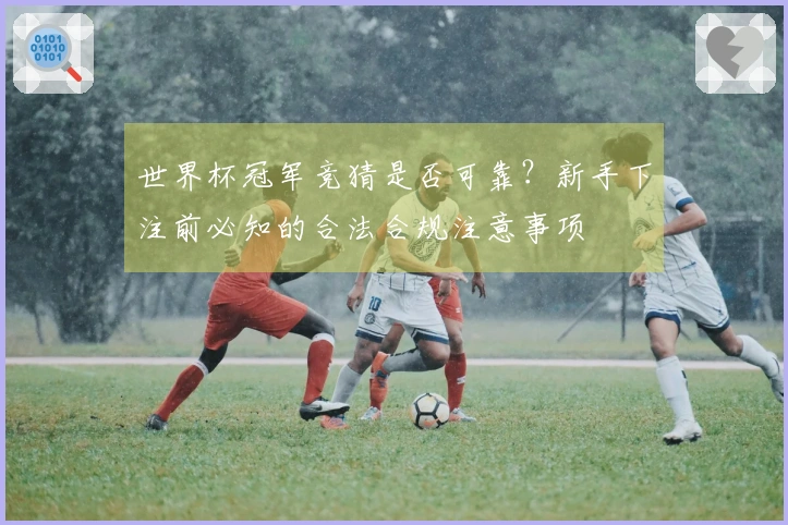 世界杯冠军竞猜是否可靠？新手下注前必知的合法合规注意事项